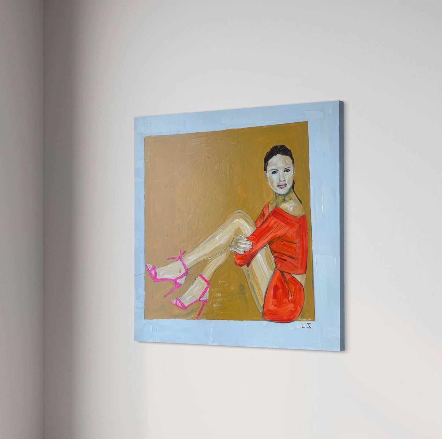 Pink shoes