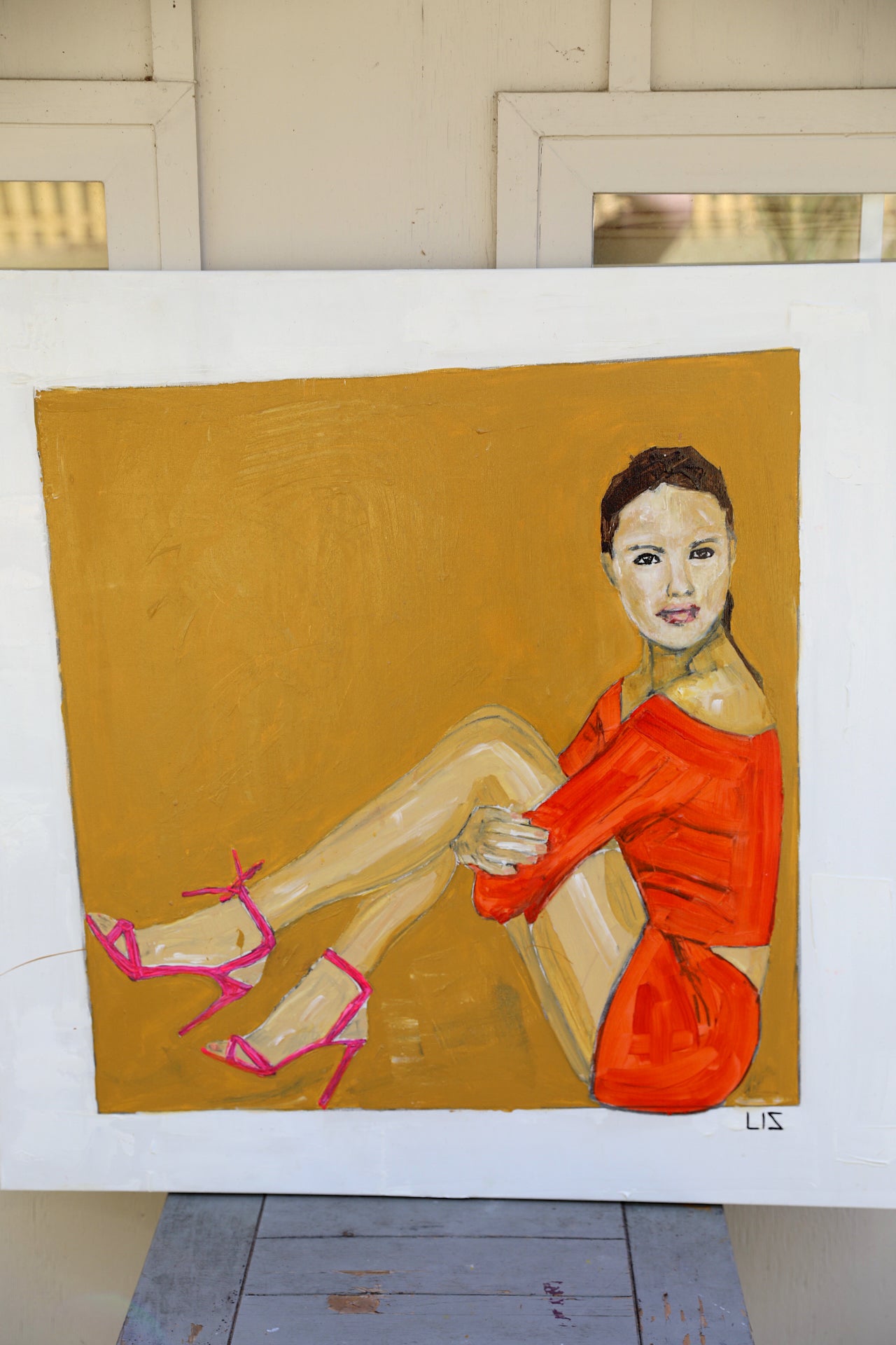 Pink shoes